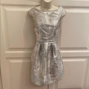 Anthropologie Weston Wear Piroutte metallic dress sz S